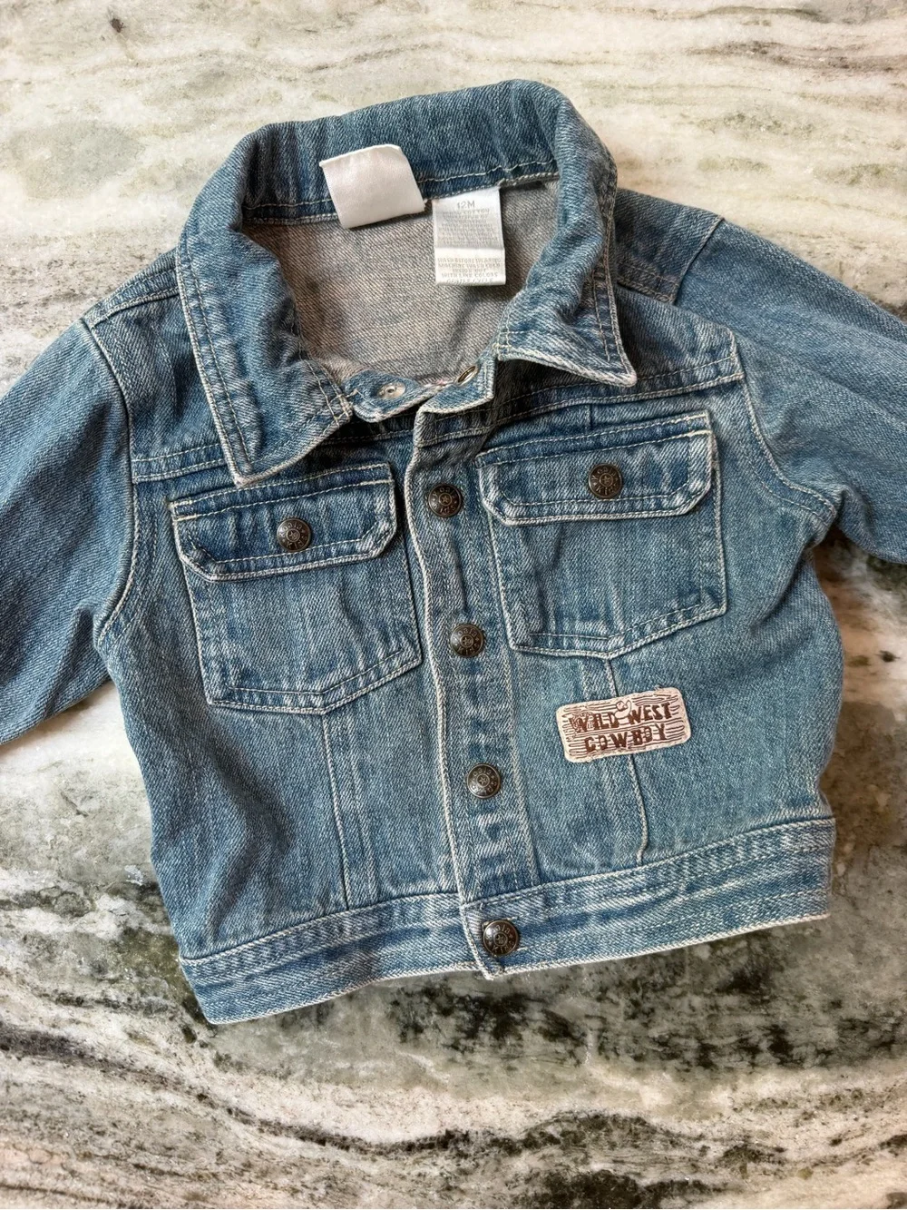 Koala Kids Blue Denim Jean Jacket with Rodeo Embroidery Western Vibes